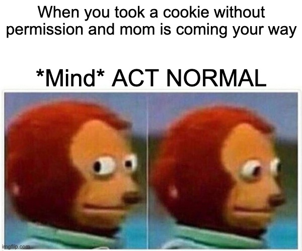 When you take a cookie without permision Blank Meme Template