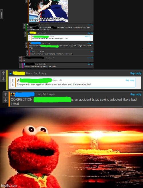 BURN | image tagged in elmo nuclear explosion | made w/ Imgflip meme maker