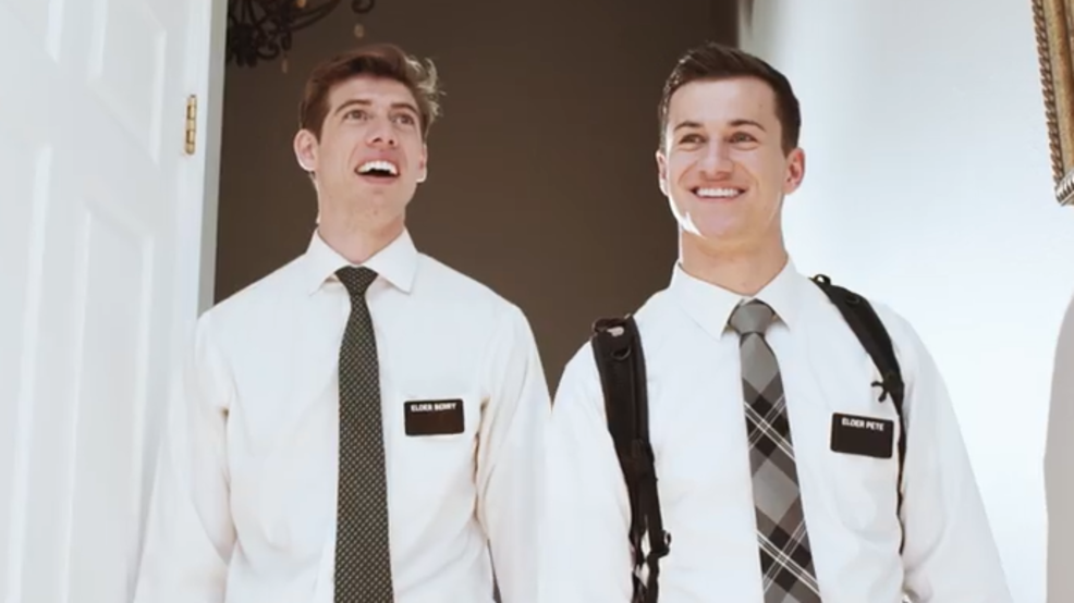 LDS Missionaries Blank Meme Template