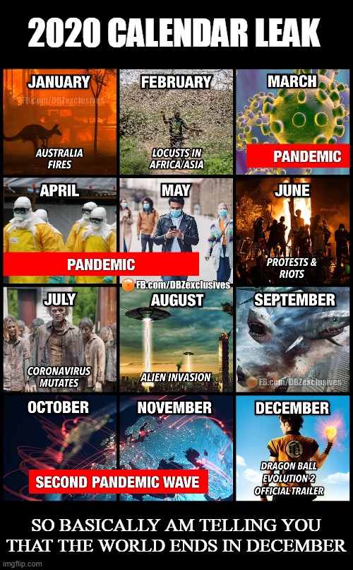 2021 Meme Calendar Leak In A Time Where We ve Never Felt More Alone