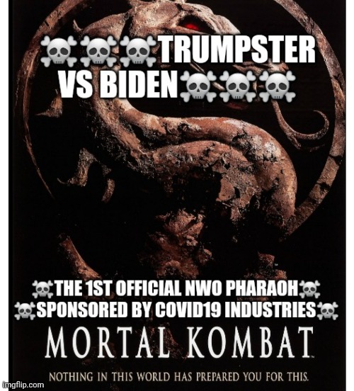 Mortal kombat trump vs biden | image tagged in funny memes,donald trump,cool joe biden | made w/ Imgflip meme maker
