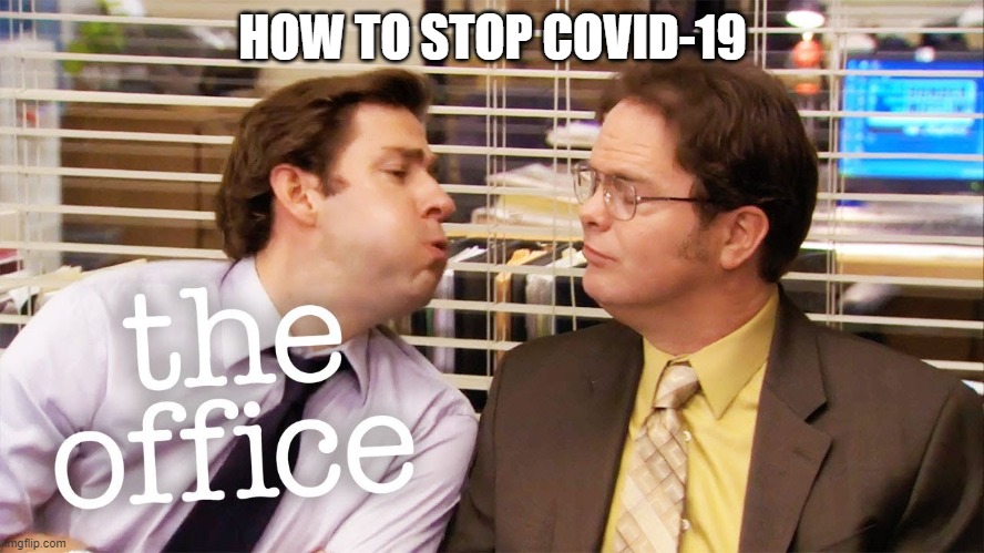 How to stop Covid-19 | HOW TO STOP COVID-19 | image tagged in the office | made w/ Imgflip meme maker