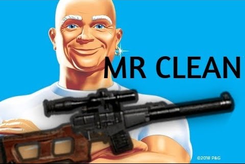 Mr clean gun Blank Meme Template