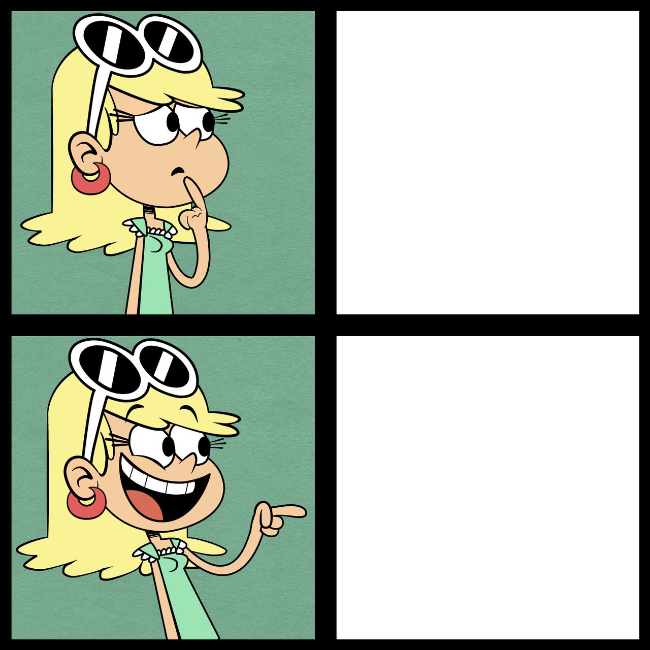 Leni Loud Blank Meme Template