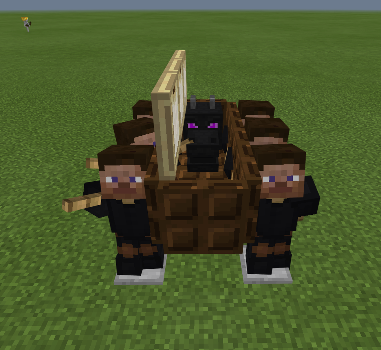 Me and the bois after beating the ender dragon Blank Meme Template