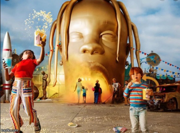 Astroworld Album Cover Travis Scott | image tagged in astroworld album cover travis scott | made w/ Imgflip meme maker