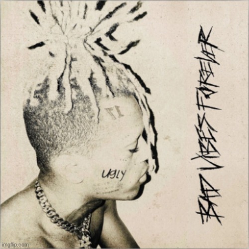 Bad Vibes Forever Album Cover XXXTentacion | image tagged in bad vibes forever album cover xxxtentacion | made w/ Imgflip meme maker