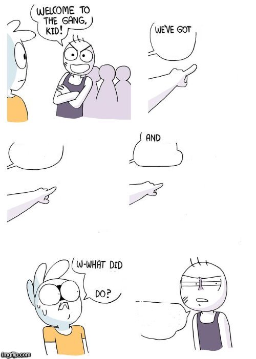 u got nobody with u duh | image tagged in crimes johnson | made w/ Imgflip meme maker