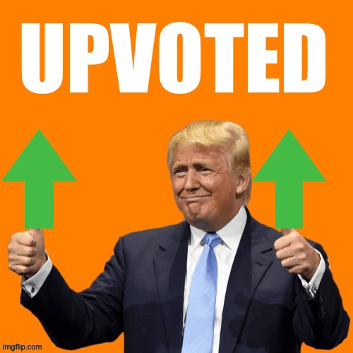 Orange Upvotes | UPVOTED | image tagged in orange upvotes | made w/ Imgflip meme maker