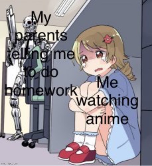 I only have one week left of school | image tagged in anime | made w/ Imgflip meme maker