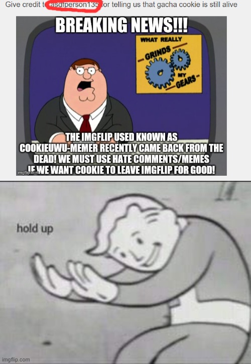 image tagged in fallout hold up | made w/ Imgflip meme maker
