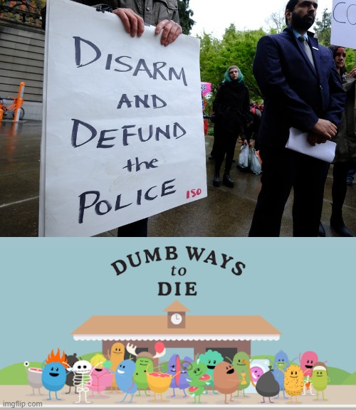 Don't be dumb. We need the police. Without them, the country would have no order | image tagged in police,blacklivesmatter,funny,meme,lol,pewdiepie | made w/ Imgflip meme maker