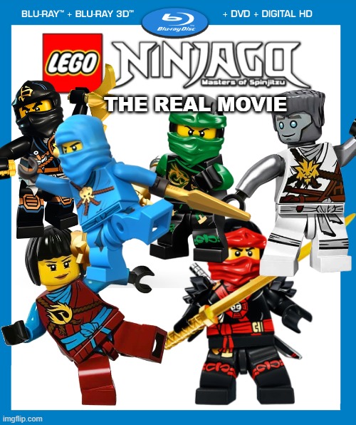 IF THEY ACTUALLY BUILT OFF THE TV SHOW! | THE REAL MOVIE | image tagged in transparent dvd case,ninjago,lego | made w/ Imgflip meme maker