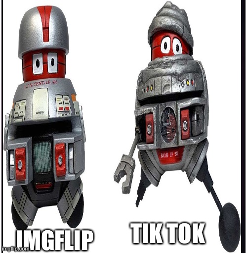 Accept No Substitutes | TIK TOK; IMGFLIP | image tagged in tik tok,robots,the black hole | made w/ Imgflip meme maker