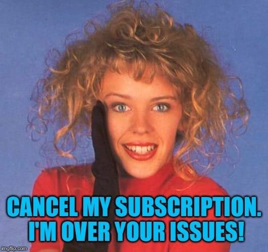 High Quality Kylie cancel my subscription Blank Meme Template