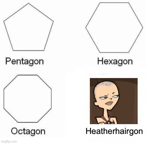 Remember that! | Heatherhairgon | image tagged in memes,pentagon hexagon octagon,tdi | made w/ Imgflip meme maker