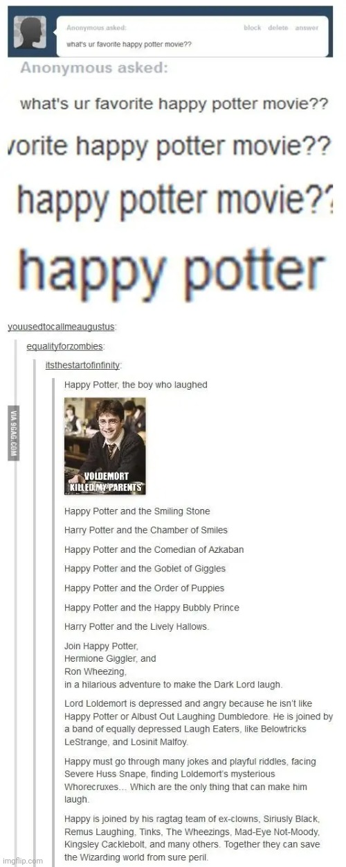 Happy PottAH | image tagged in harry potter,memes | made w/ Imgflip meme maker