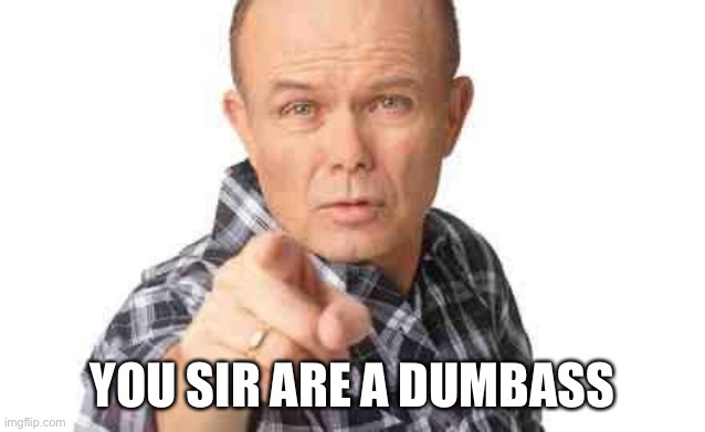 Dumbass | YOU SIR ARE A DUMBASS | image tagged in dumbass | made w/ Imgflip meme maker