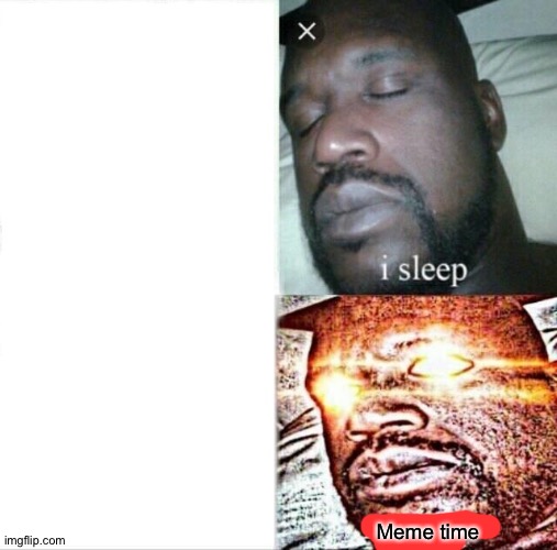 Shaq Sleep Meme Template