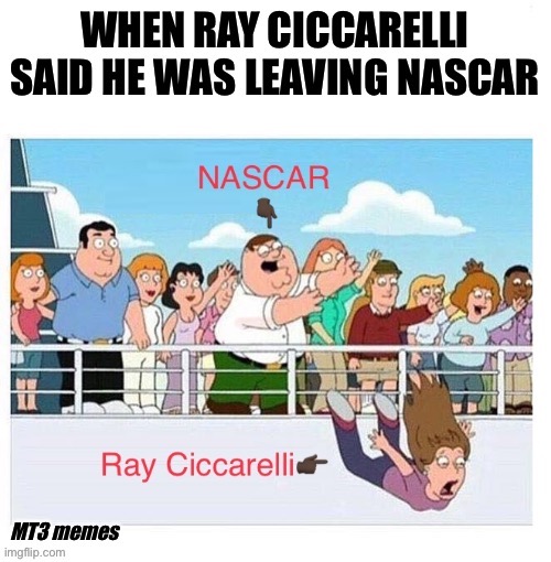 NASCAR is petty | image tagged in nascar,bye felicia,so what,peace,dueces | made w/ Imgflip meme maker