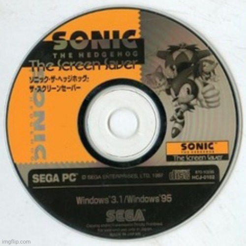 Sonic the Screensaver | image tagged in sonic the screensaver | made w/ Imgflip meme maker