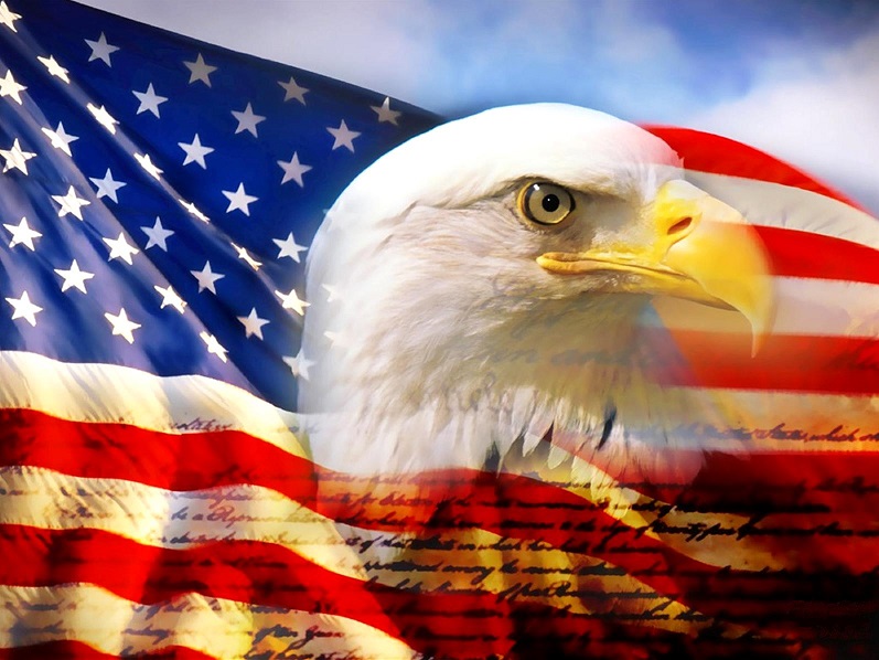 High Quality USA Flag Blank Meme Template