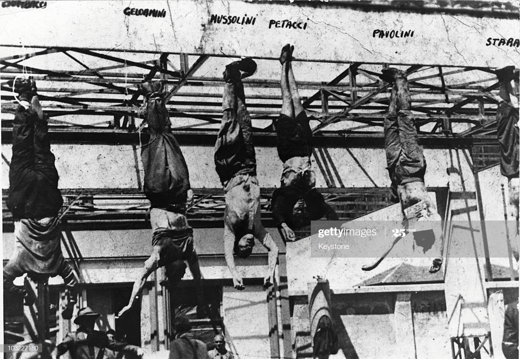 Mussolini Hanging Blank Meme Template