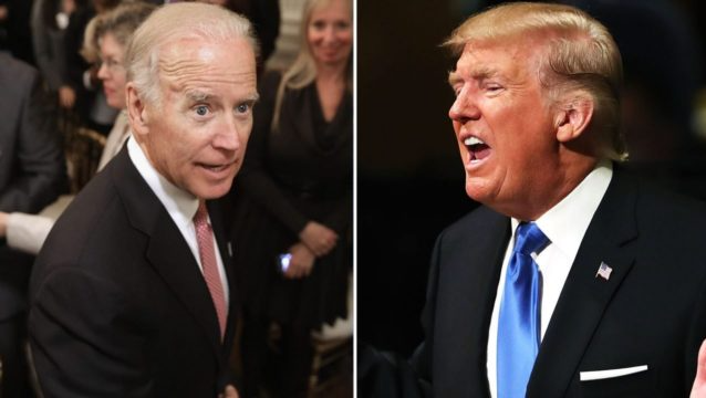 Biden vs Trump fake polls Blank Meme Template