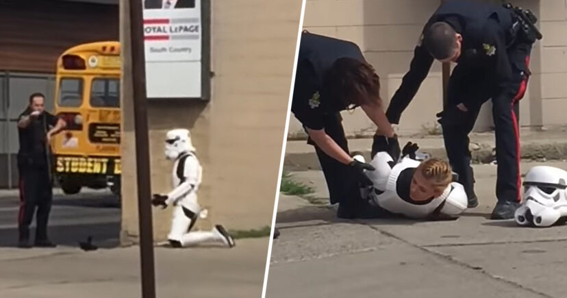 High Quality Stormtrooper Arrested Blank Meme Template