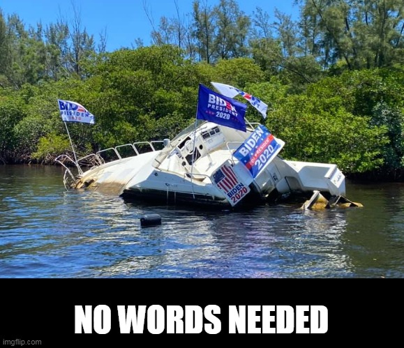 sunk | NO WORDS NEEDED | image tagged in sunk,joe biden | made w/ Imgflip meme maker