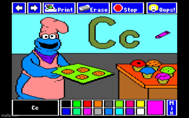 Cookie Monster Chef | image tagged in cookie monster chef | made w/ Imgflip meme maker