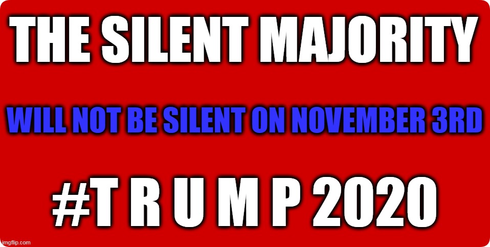 The People Stand for Trump | THE SILENT MAJORITY; WILL NOT BE SILENT ON NOVEMBER 3RD; #T R U M P 2020 | image tagged in politics,political meme,donald trump,republicans,conservatives | made w/ Imgflip meme maker