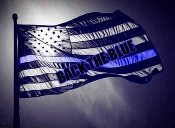 Blue Lives Matter | BACK THE BLUE | image tagged in blue lives matter | made w/ Imgflip meme maker