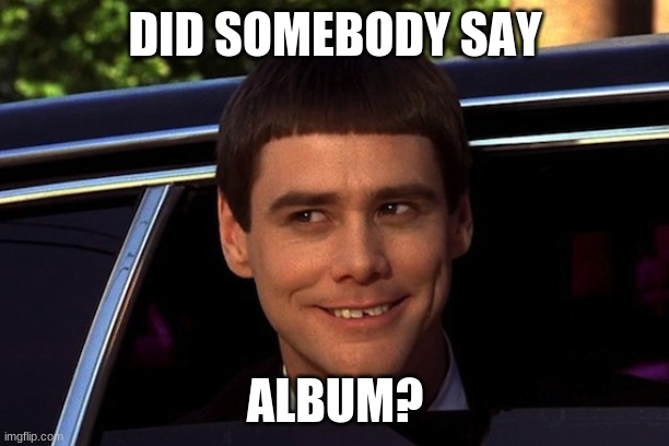 Did Somebody Say | DID SOMEBODY SAY ALBUM? | image tagged in did somebody say | made w/ Imgflip meme maker