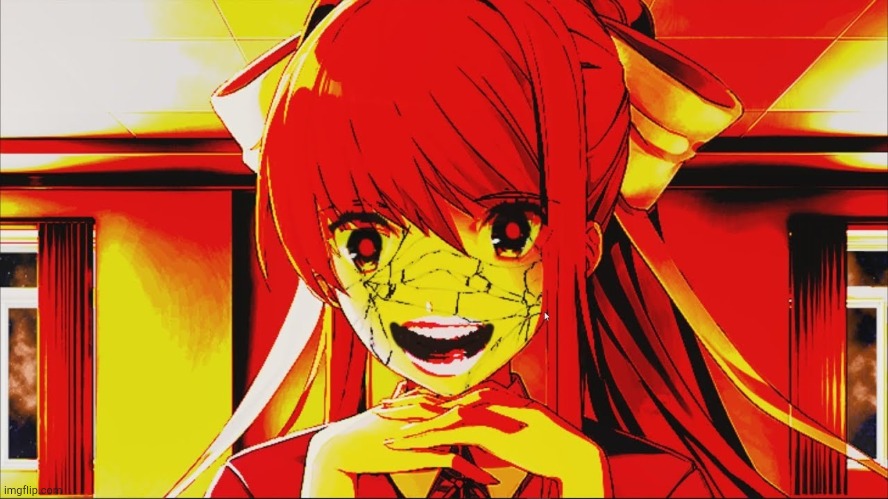 just monika | image tagged in just monika | made w/ Imgflip meme maker