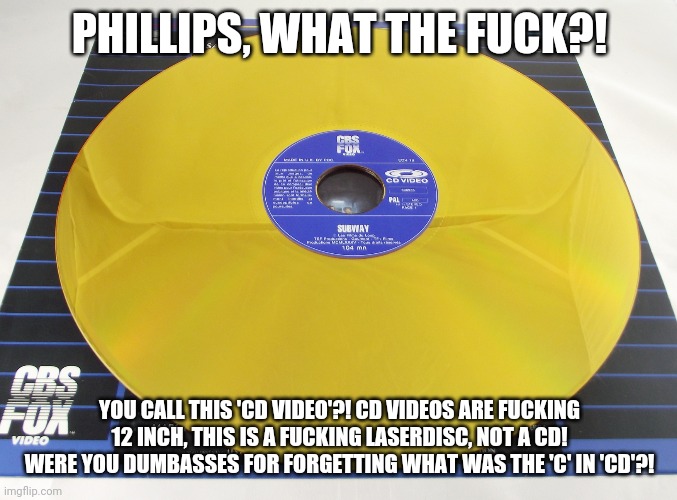 Phillips = Monkeys (These are Golden Laserdiscs, ain't no a CD) Imgflip