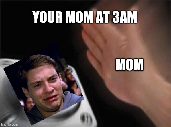 Blank Nut Button Meme | YOUR MOM AT 3AM; MOM | image tagged in memes,blank nut button | made w/ Imgflip meme maker