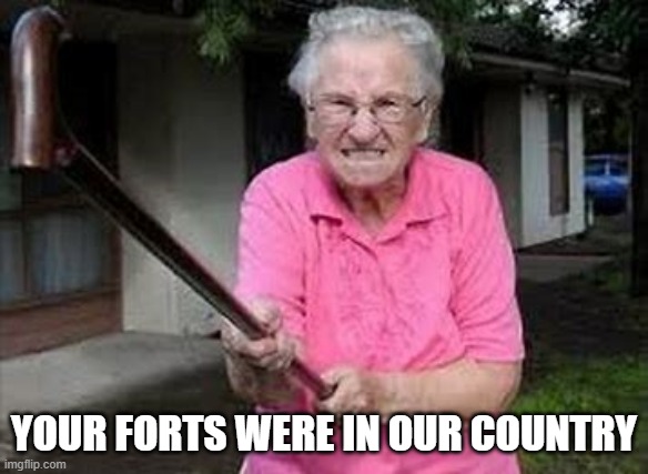 YOUR FORTS WERE IN OUR COUNTRY | made w/ Imgflip meme maker