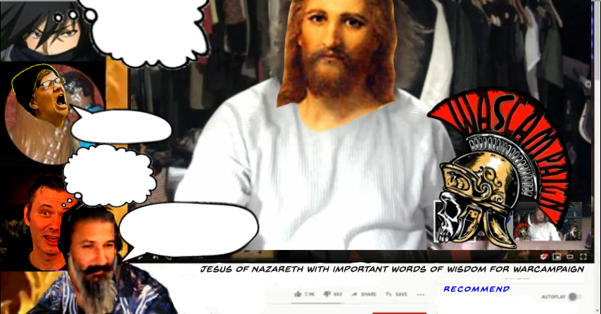 High Quality Jesus visits Warcampaign Blank Meme Template