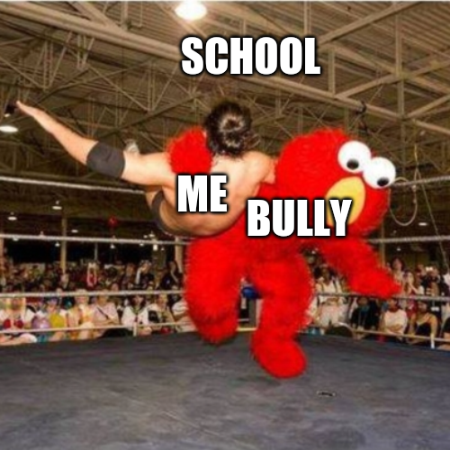 High Quality wrestle with elmo Blank Meme Template