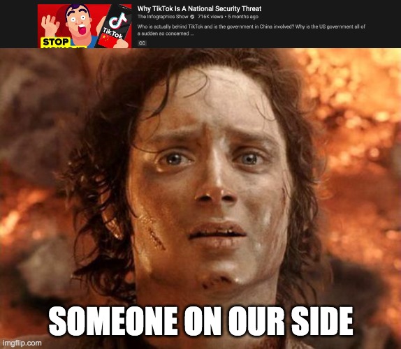 Thanks infographics show | SOMEONE ON OUR SIDE | image tagged in memes,it's finally over | made w/ Imgflip meme maker