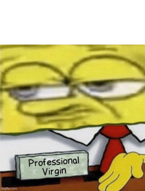 Professional Virgin | image tagged in professional virgin | made w/ Imgflip meme maker