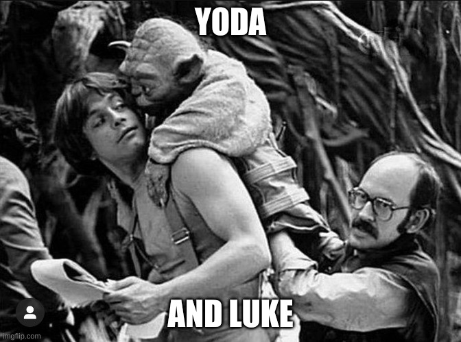 YODA; AND LUKE | image tagged in yoda,todeet | made w/ Imgflip meme maker