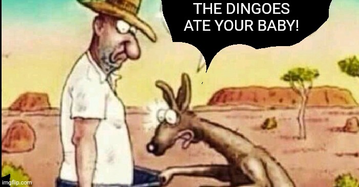 Dingoes | THE DINGOES ATE YOUR BABY! | image tagged in memes | made w/ Imgflip meme maker