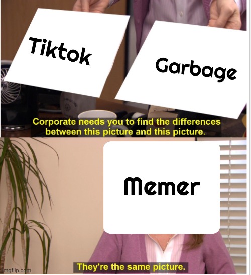 Tiktok like garbage | image tagged in tik tok | made w/ Imgflip meme maker