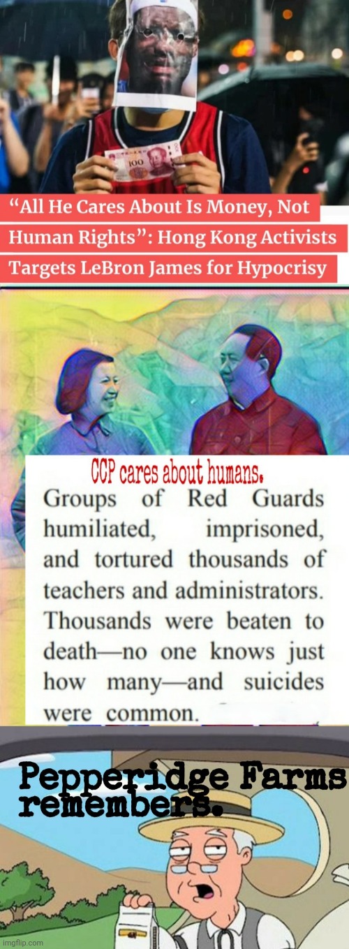 LeBron vs Propaganda | image tagged in lebron james,hong kong,human rights,communists,murderers | made w/ Imgflip meme maker