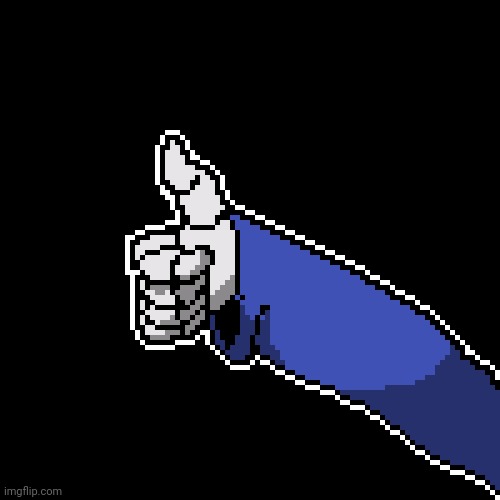 sans thumb | image tagged in sans thumb | made w/ Imgflip meme maker