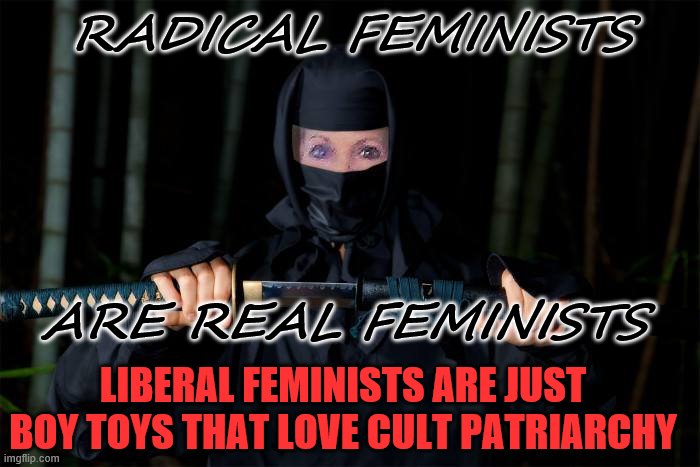 WOMB MAN | RADICAL FEMINISTS; ARE REAL FEMINISTS; LIBERAL FEMINISTS ARE JUST BOY TOYS THAT LOVE CULT PATRIARCHY | image tagged in radical,christian,feminists | made w/ Imgflip meme maker