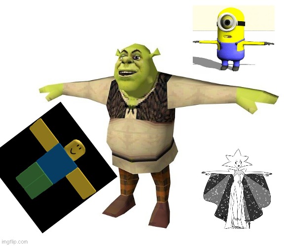 shrek t pose Memes & GIFs - Imgflip