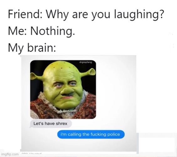 This meme made my day I’m sure it’ll make your day | image tagged in shrex,shrek,text | made w/ Imgflip meme maker